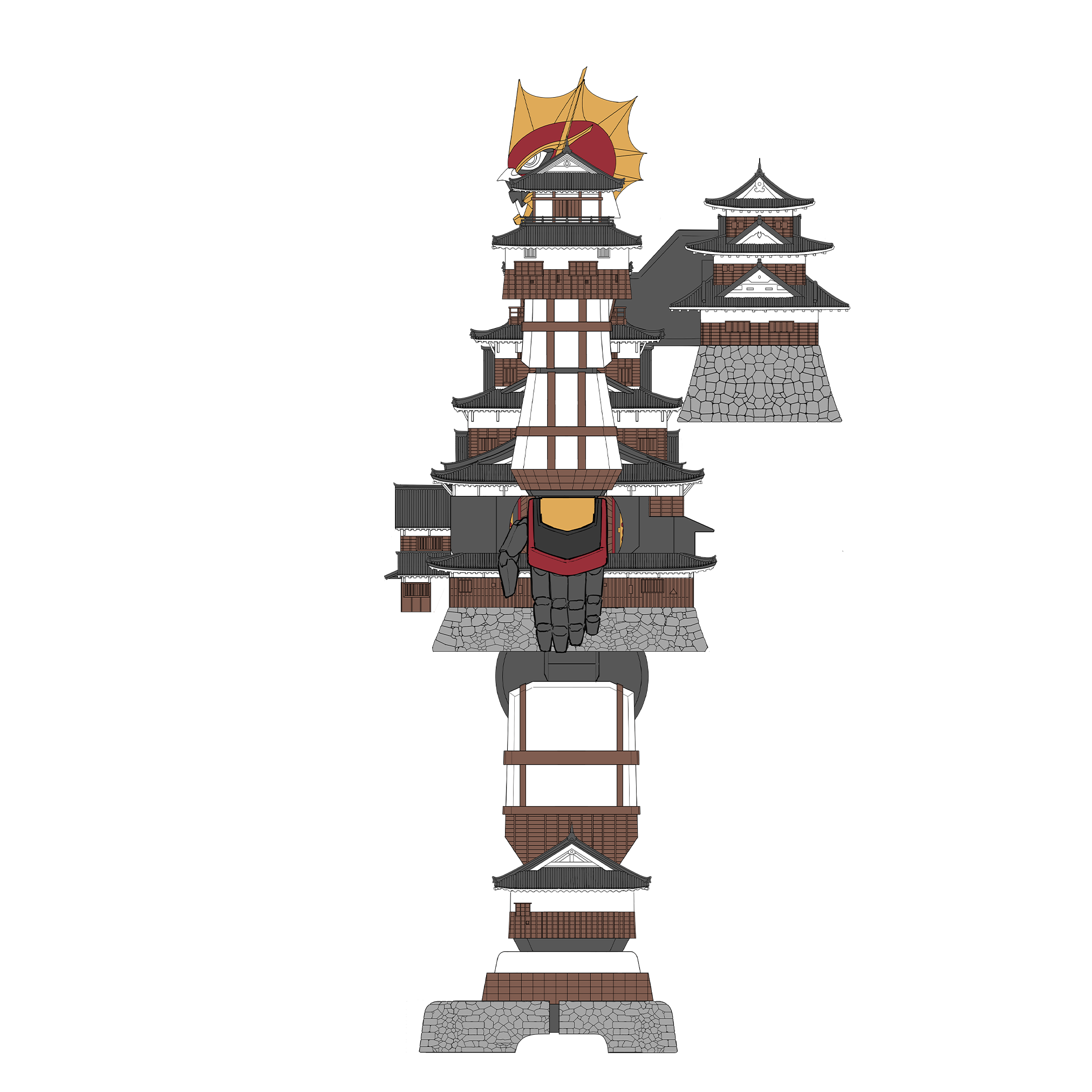 結城 広島城｜オシロボット紹介 | 『城郭合体オシロボッツ』公式サイト