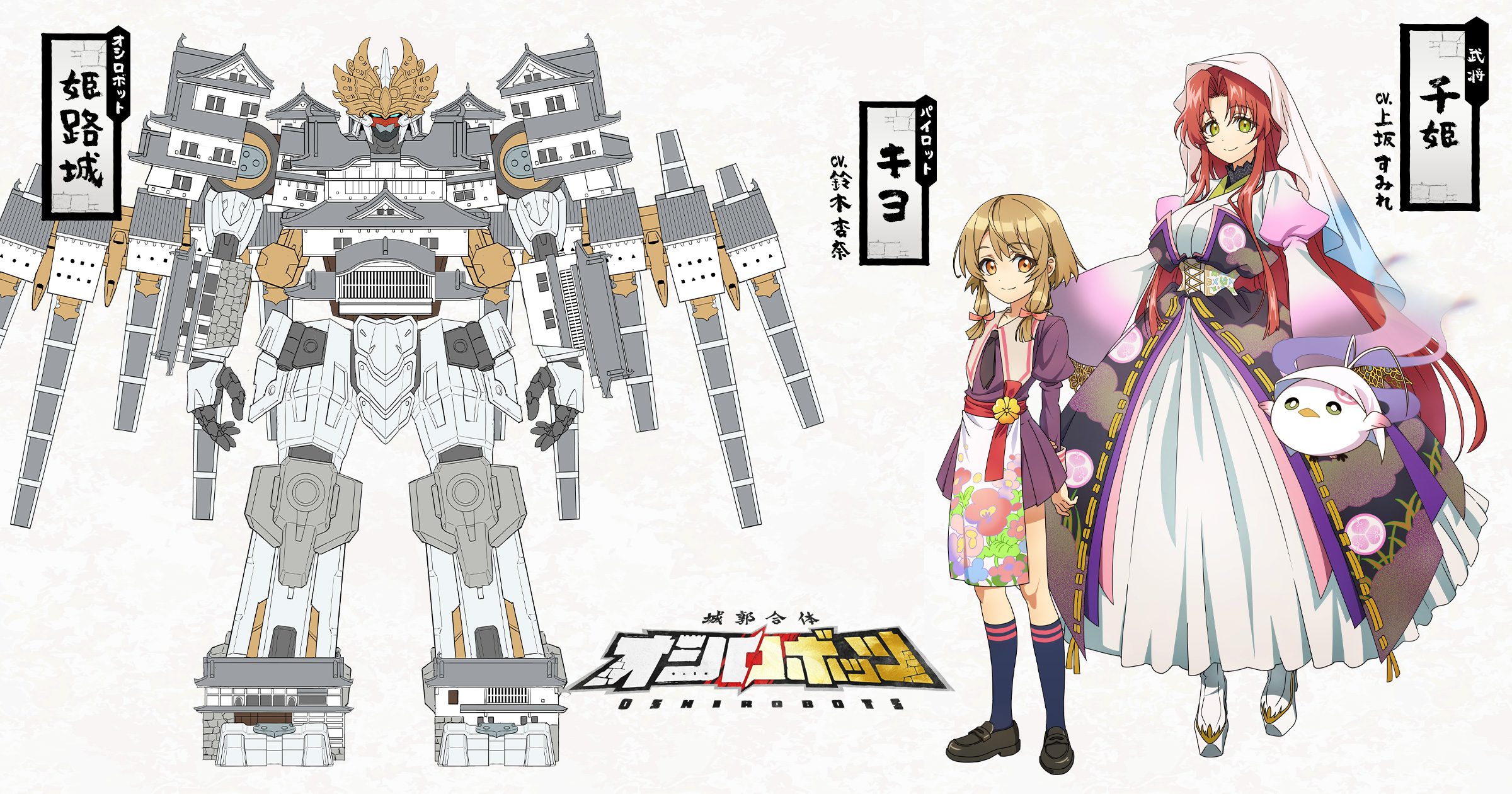 HIMEJII ページ Himeji Castle | The Oshirobots | Castle Combiner Oshirobots